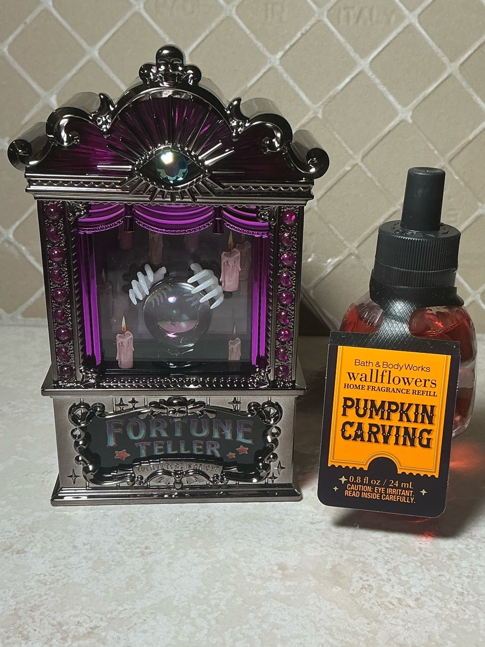 Bath & Body Works Halloween Fortune Teller Wallflower Projector Bundle